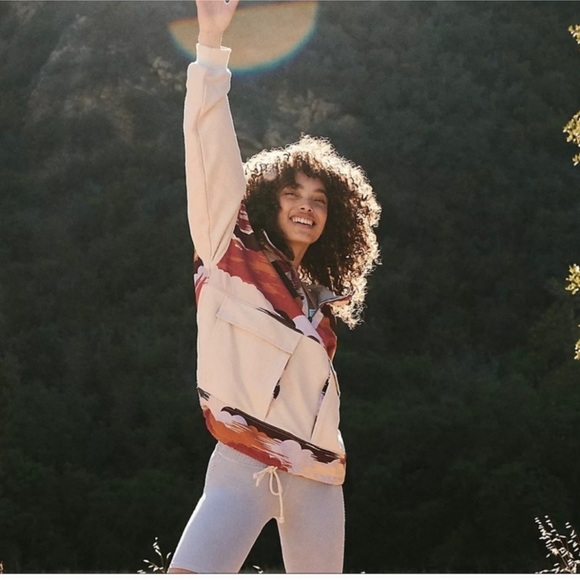 Free People Daybreak Sweat Half Zip Pullover